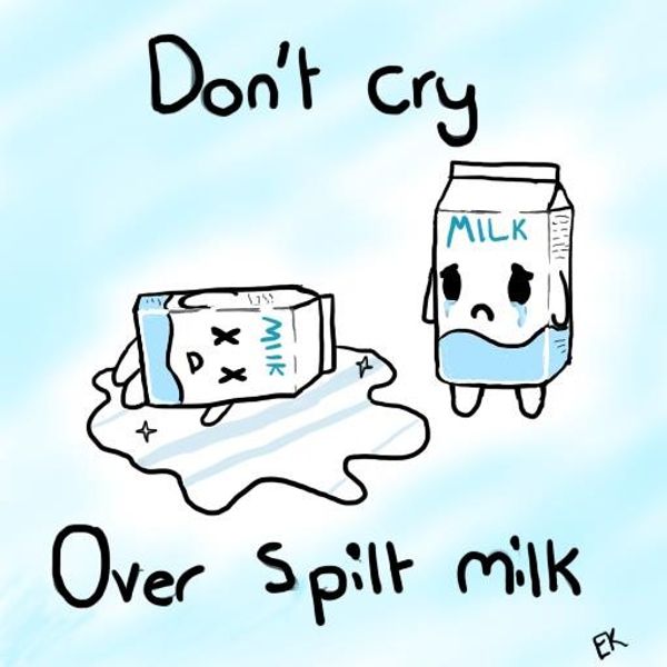 Useful Idiom Don T Cry Over Spilt Milk Verbling